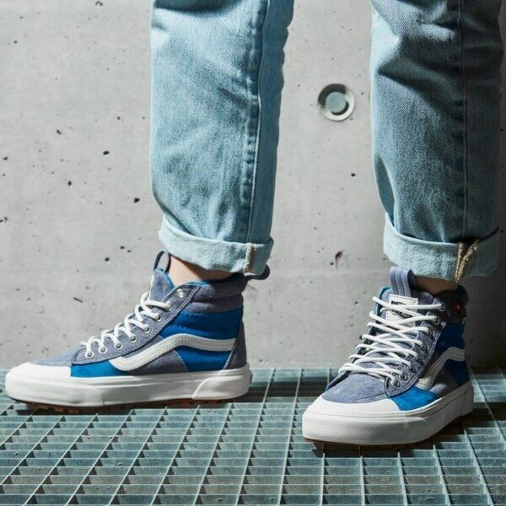 (C2) Vans Off the Wall High Top Suede HEIQ ECO DRY Shoes Sz M 6 / W 7.5 - Picture 1 of 13